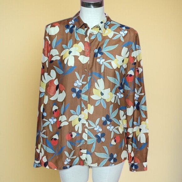 Sezane Pierro Shirt in "Vahine" Flower Print - Picture 4 of 10